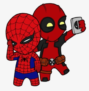 What If Deadpool Sucks - Deadpool And Spiderman Selfie Transparent PNG -  853x936 - Free Download on NicePNG