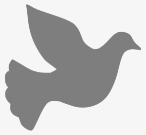 Cross And Clip Art Net - Grey Dove Clipart