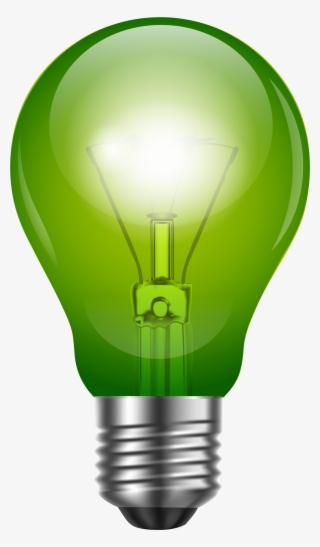 Green Light Bulb Png Clip Art - Green Light Bulb Png