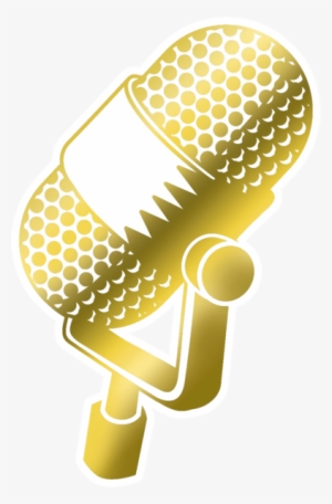 Mic Transparent Gold - Microphone Clip Art Gold