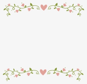 Pink Floral Border Png - Flower Border Transparent Background