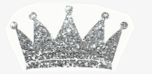 Princess Crown Glitter Silver Freetoedit Svg Transparent - Glitter Crown Transparent Background