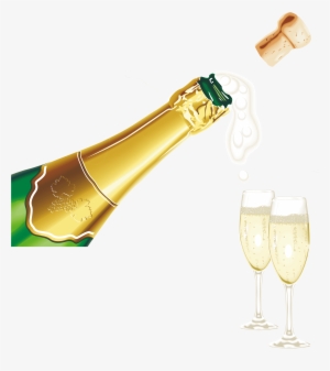 Png Transparent Download Champagne Popping Png - Happy New Year Champagne
