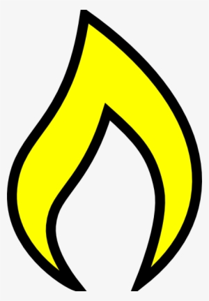 Yellow Flame - Kerzenflamme Malvorlage