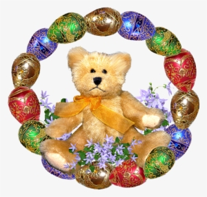 Easter, Eggs, Frame, Teddy Bear - Easter