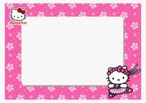 Download Free Printable Hello Kitty Pink Floral Png - Barbie Frame Png