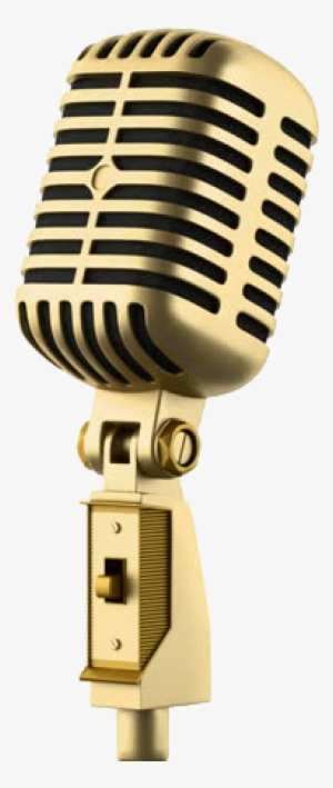 Golden Microphone Png - Golden Mic Png