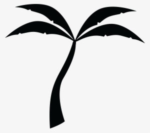 Free Clipart Of A Palm Tree - Clipart Palm Tree Black And White