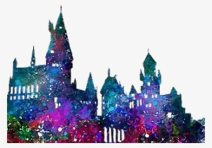 Hogwarts Castle Png - Harry Potter Castle Watercolor
