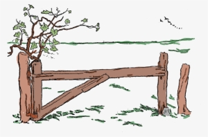 Wooden Fence Illustration - Illustration