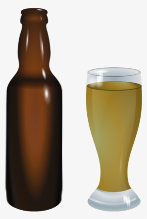 Glass Clipart Alcohol Glass - Brown Beer Bottle Clipart