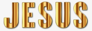 This Free Icons Png Design Of Gold Jesus Typography