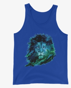 Artistic Lion Watercolor Unisex Tank Top-ground - 25,000 And Counting - Unisex Tank