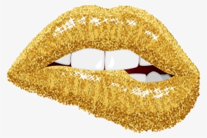 Gold Lips Png Clip Art Image - Gold Lips Png