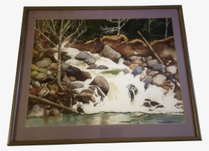 Debra Graves, Painting, River White Water Rocky Stream, - Painting