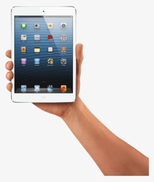 Hand Holding Ipad Tablet - Hand Holding Ipad Png