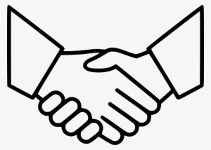 Business Agreement Deal Partnership Handshake Comments - Handshake Icon