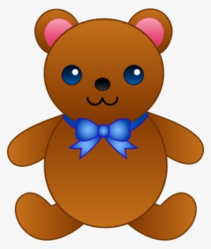 Teddy Bears Cartoon Images - Teddy Bear With Blue Bow Tie