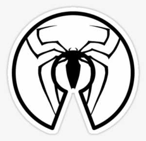Arachnid Clipart Spiderman Logo - Black And White Spider Logo