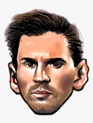 Attempt To Make A Cartoon Portrait Of Lionel Messi - Lionel Messi Head Transparent