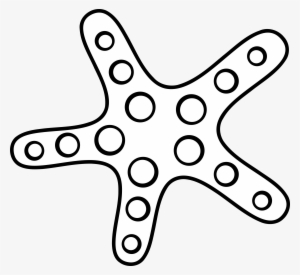 This Free Icons Png Design Of Black & White Starfish