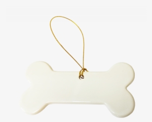 Porcelain Dog Bone Ornament - Pendant