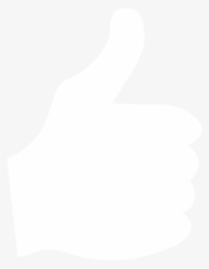 Facebook Thumbs Up Transparent Background - White Thumbs Up Png