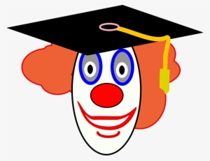 School, Clown, Cartoon, Free, Dot, Com, Fun, Graduation - Clown Face