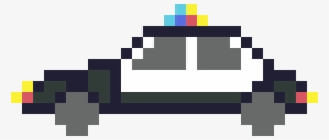 Clip Arts Related To - Police Car Pixel Art