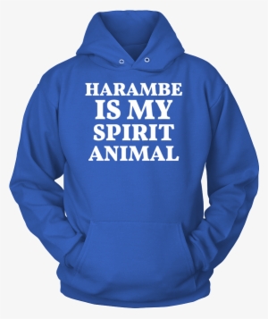 Harambe Is My Spirit Animal - Hardcore Baltimore Football Fan Pullover Hoodie