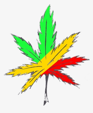 Rasta Pot Leaf By Demonchild - Marihuana Png Reggae