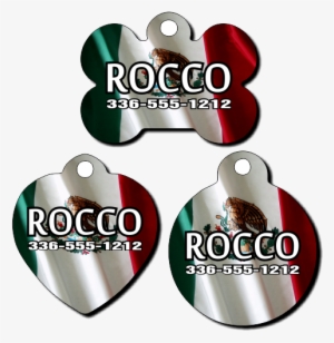 Personalized Mexico Flag Background Pet Tag For Dogs - Mobile Phone Case