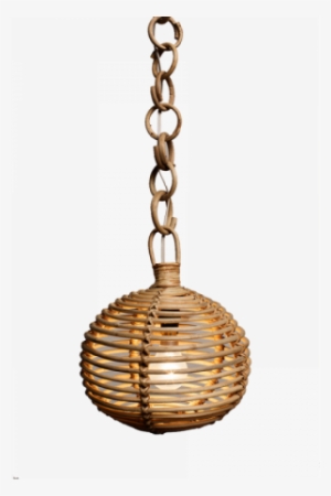 Round Cane Lamp - Chandelier