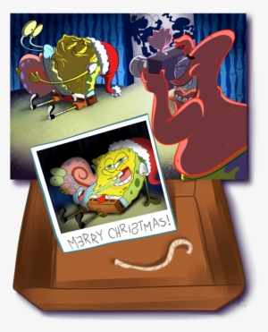 Marry Chribtmas Patrick Star Cartoon - Embarrassing Photo Of Spongebob At The Christmas Party