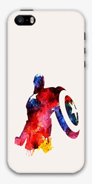 Water Color Captain America Iphone 5s Mobile Case Mobile