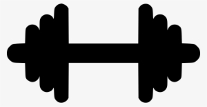 Gym Dumbbell Weight Strong Comments - Black Icon Fitness Png