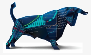 Clipart Black And White Stock Bull Transparent Stock - Forex Bulls And Bears