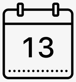The Image Is Of A Notepad Or Calendar With The Number - Icono Png Calendario