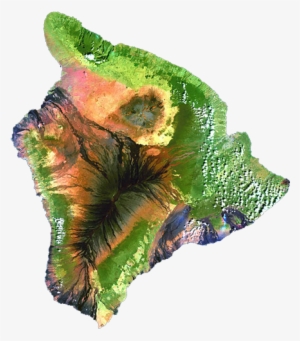 Hawaii Island From Space - Big Island Leilani Estates