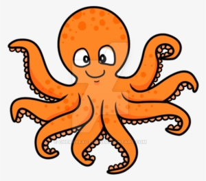 Friendly Octopus By Cherryfactory On Deviantart Svg - Cartoon Octopus Png