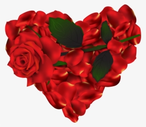 Heart Of Roses Png Clipart