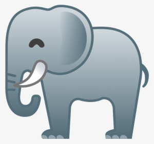 Happy Elephant Emoji - Emoji Elefante