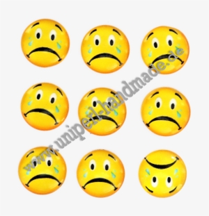 Emoji Cabochon, 14 Mm, Crying Face - Face