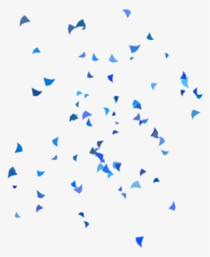 Real Confetti Png - Blue Confetti Transparent Background