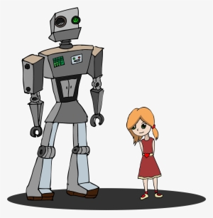 This Free Icons Png Design Of Girl And Robot