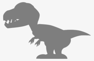 This Free Clipart Png Design Of Gray Trex Clipart Has - Orange Trex
