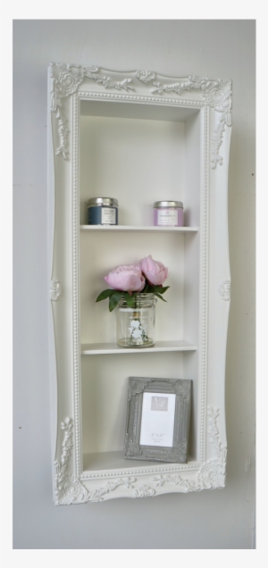 An Overall View Of This Distinctive Shelf In A Typical - Shabby Chic Shelf