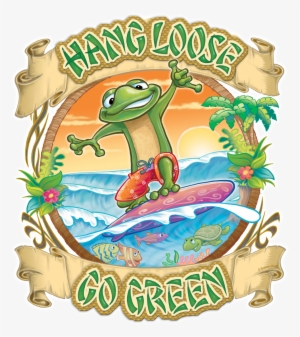 Hang Loose Go Green Earth Day Illustration - Mother