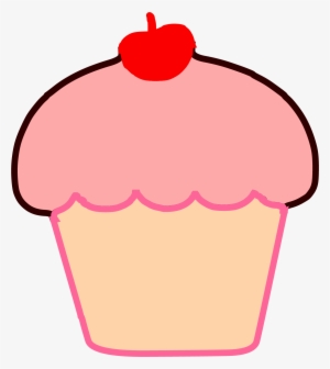 Brown Cupcake Cherry Clipart Png - Openclipart