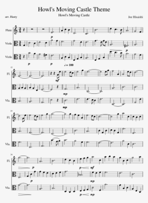 Howl's Moving Castle Theme Sheet Music Composed By - Violin